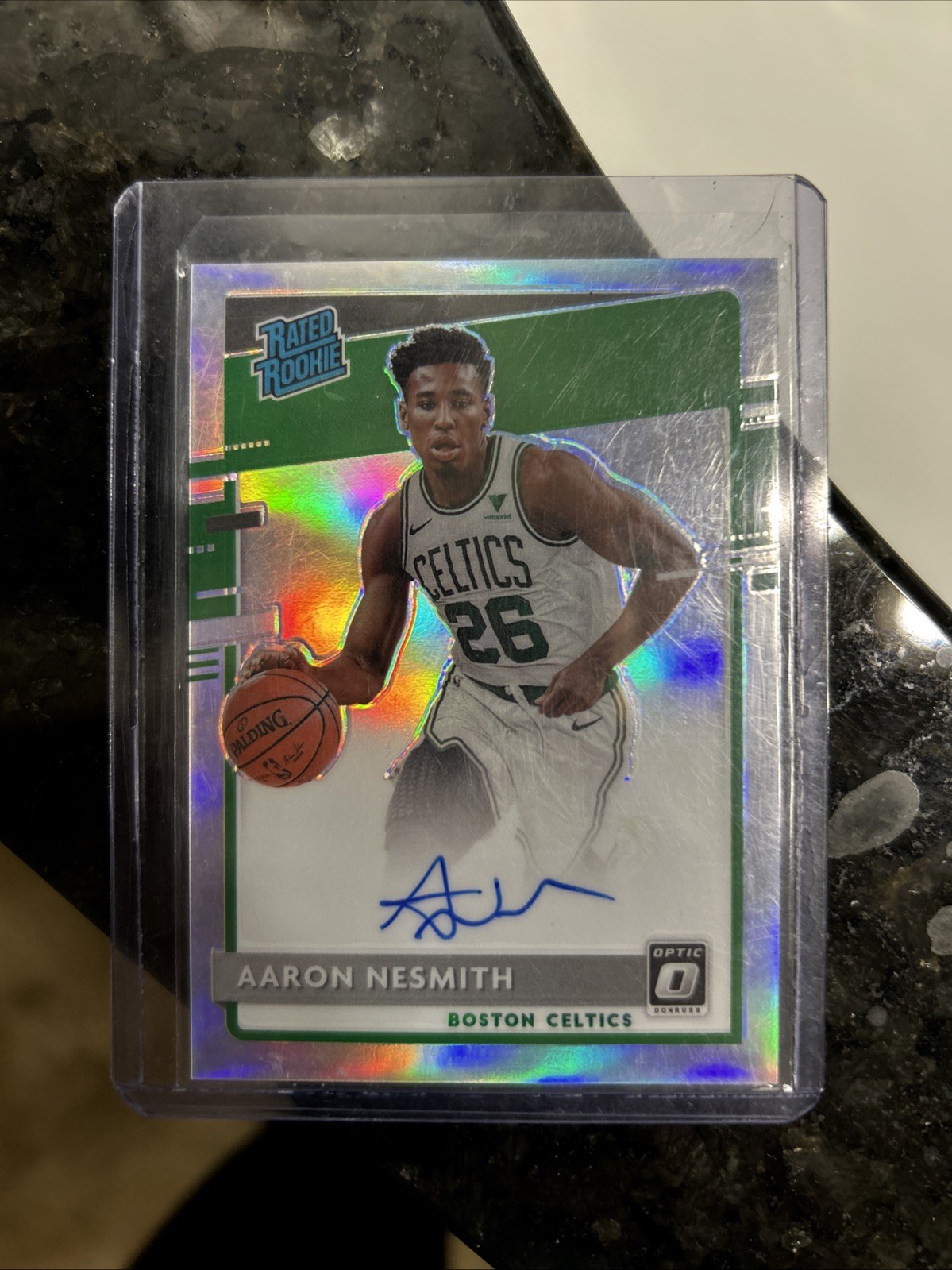 2020-21 Panini Donruss Optic - Rated Rookie Aaron Nesmith #164 Signatures