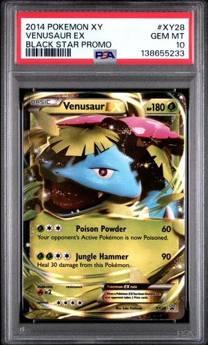 Pokemon Venusaur EX XY28 Holo Black Star Promo PSA 10 GEM MINT