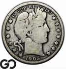 1905-O Barber Half Dollar, Better New Orleans Issue