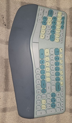 MOFII M3 Wireless Ergonomic Keyboard Built-In Wrist Rest English QWERTY Blue