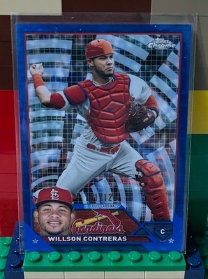 Willson Contreras - 2023 Topps Chrome #139 - Blue Pulsar Refractor 121/125