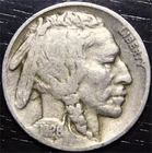 1926 Buffalo Nickel 5c US Coin Philadelphia Mint
