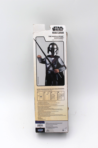 The Mandalorian Dark Saber 24" Blade Lights Up Disney Takes 2AA Batteries - Picture 2 of 4