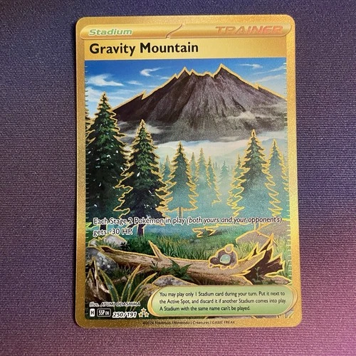 Gravity Mountain - 250/191 - SV08: Surging Sparks (SSP) Pokemon TCG - NM~M