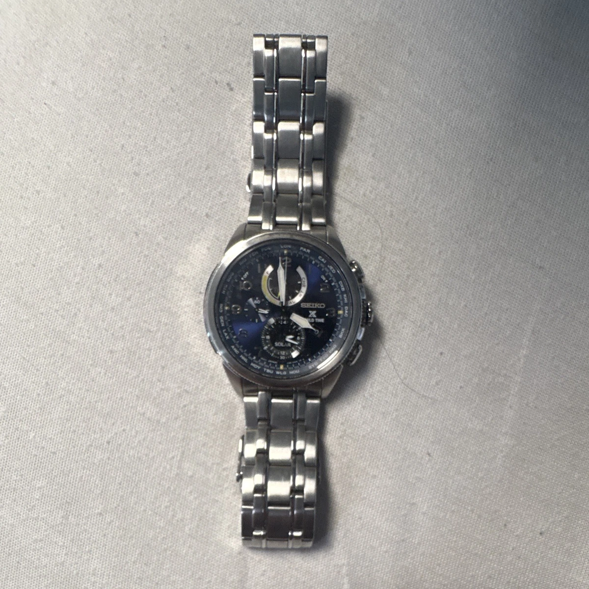 Seiko Wristwatches with World Time for sale - eBay