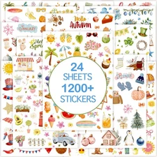 1000+ Planner Stickers for Women - Monthly Daily Holiday No Duplicates