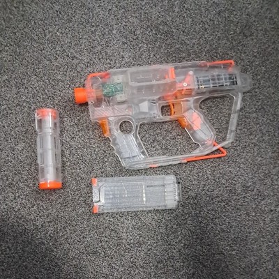 NERF Modulus Nerf Motorized Light-Up Toy Blaster E0733 One mag  + Silencer