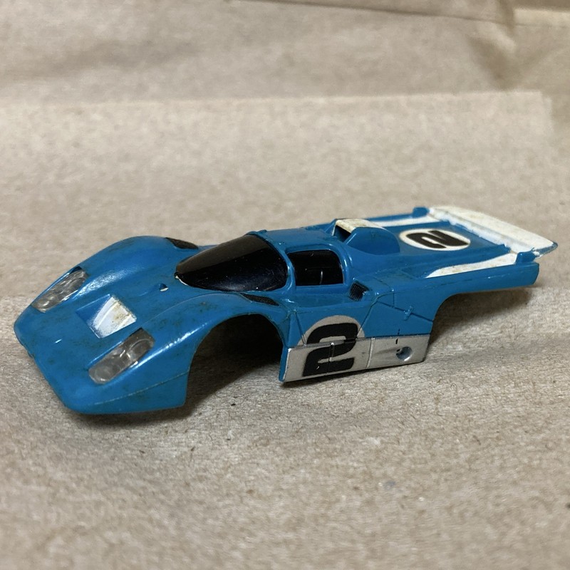 HO Scale Slot Car Body Shell #2 blue Aurora Florida 