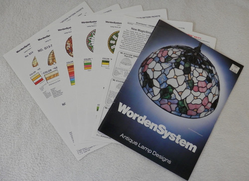 1982 HL Worden WordenSystem Antique Stained Glass Tiffany Lamp Designs Catalog
