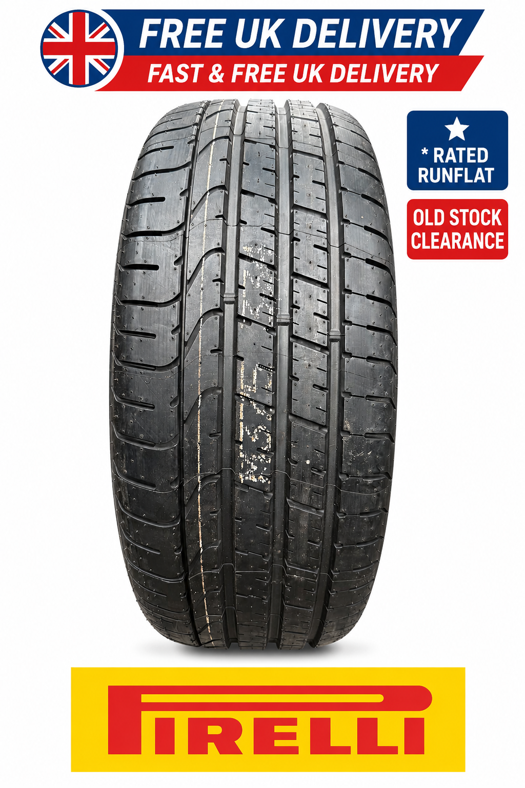 245/35R21 Pirelli PZero 96Y XL E * Runflat RFT 245 35 21 2453521 Old stock 2019