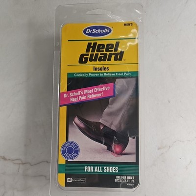 Dr. Scholls Heel Guard Insoles Pain Relief Shock Absorb Men's fits 8.5-11.5