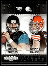 2014 Panini Contenders Round Numbers #1 Blake Bortles / Johnny Manziel