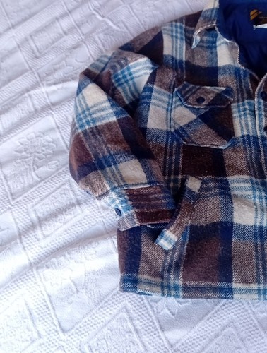 Sears, Wool, Lumberjack Shacket. lined. Large 24"pit To Pit - Picture 4 of 7