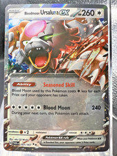 Bloodmoon Ursaluna EX Twilight Masquerade Card 141/167 Pokemon TCG