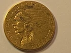 1912 Gold Indian Head Quarter Eagle $2.50 Pre-1933 Circulated