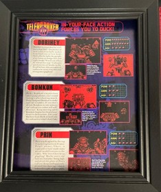 Virtual Boy Teleroboxer Nintendo Print Ad Poster Art 8&rdquo;x 10.5&rdquo;