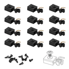 Evemodel 12pcs N Scale E-Z Mate Magnetic Knuckle Couplers with Pockets Screws