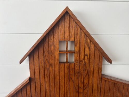 Vintage Wall Shelf Farmhouse Solid Wood Cottage Shadow Box Display 21"H Granny - Picture 3 of 9