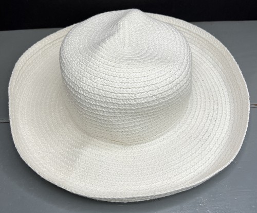 Betmar NY Beach Hat White Paper/Cotton 