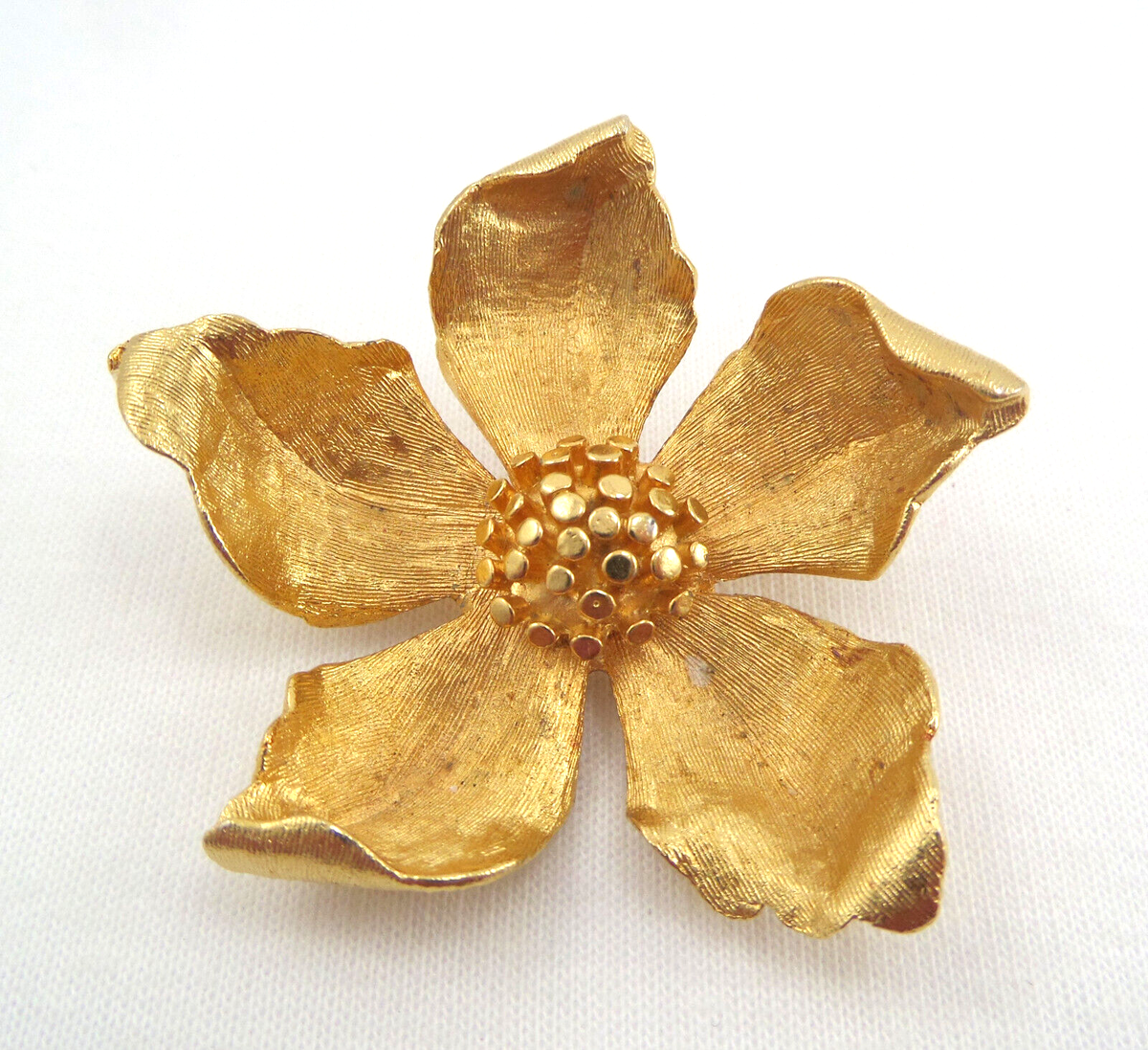 アクセサリー Vase Brooch 1950s Flower Gold l Vintage Vase Brooch 1950s Flower Gold Metal