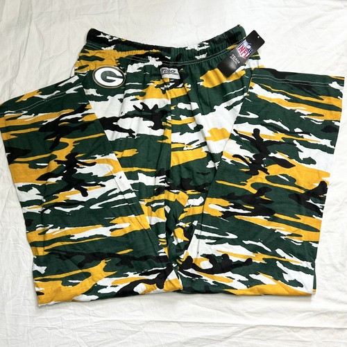 Zubaz Pants Mens Large Green Bay Packers Camo NFL Sportwear Football