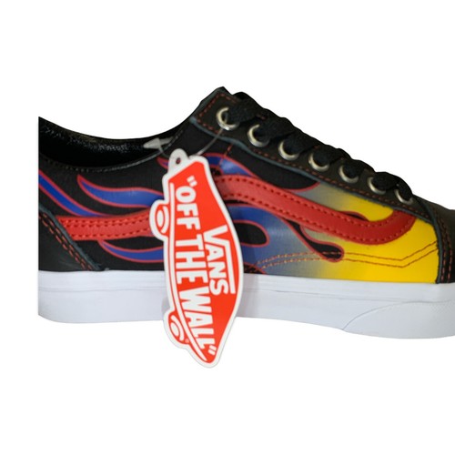 Sneakers retrò da uomo Vans Old Skool in pelle Racer Flames taglia 11 - Foto 8 di 8