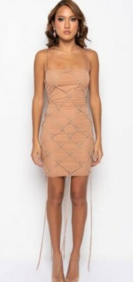 akira homecoming dresses Akira Pink Tie Mini Dress - US 10