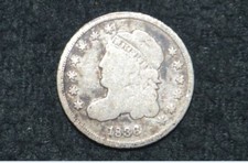 1836 Capped Bust Half Dime ** VG+ ** Small 5C ** FREE SHIPPING