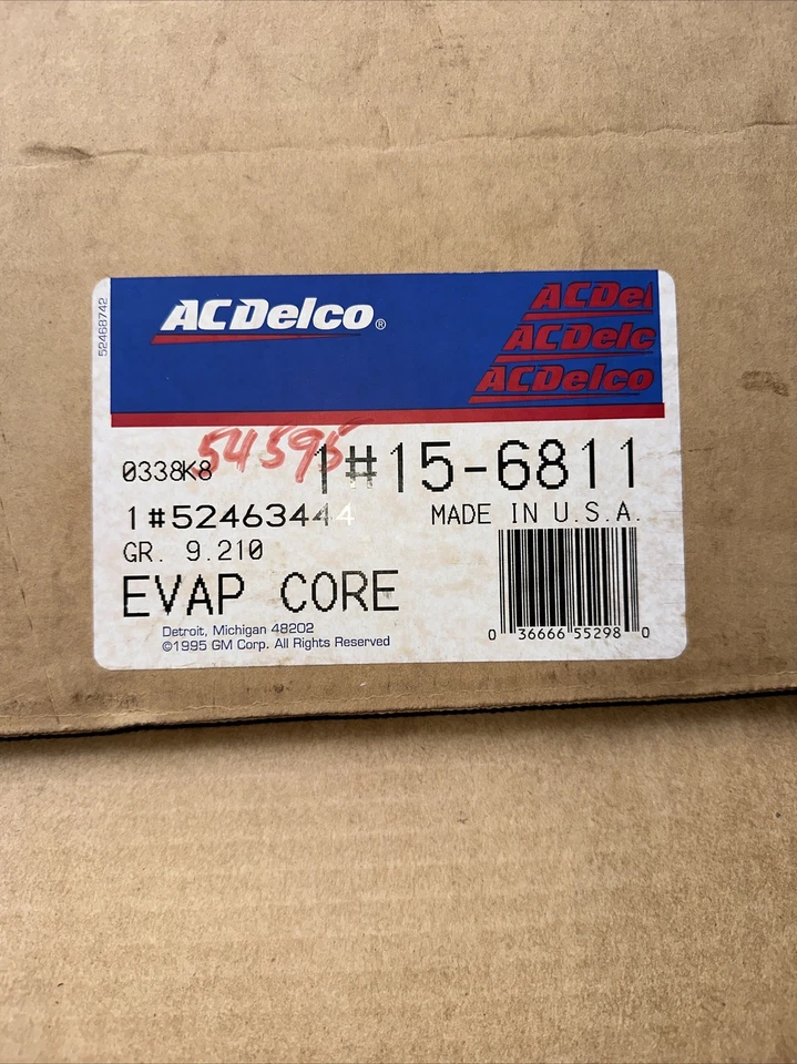 Núcleo evaporador aire acondicionado ACDelco 15-6811 para Chevrolet Oldsmobile Pontiac 1994-1996 Foto 4 de 4