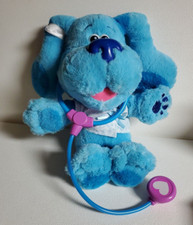 Blues Clues  You Check Up Time Blue Talking Lights Sounds Interactive Plush 13"