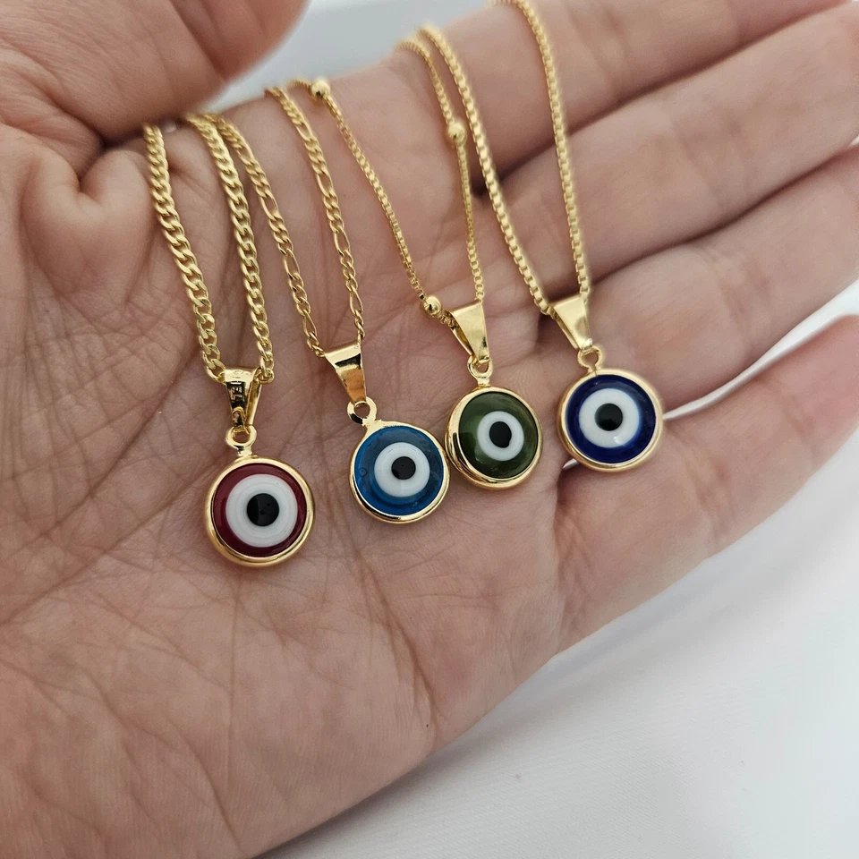 Collar Mal de Ojo, Collar de Protección, Collar de Todos los Días, Gargantilla Mal de Ojo Foto 3 de 4