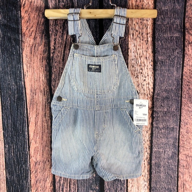 boys striped overalls