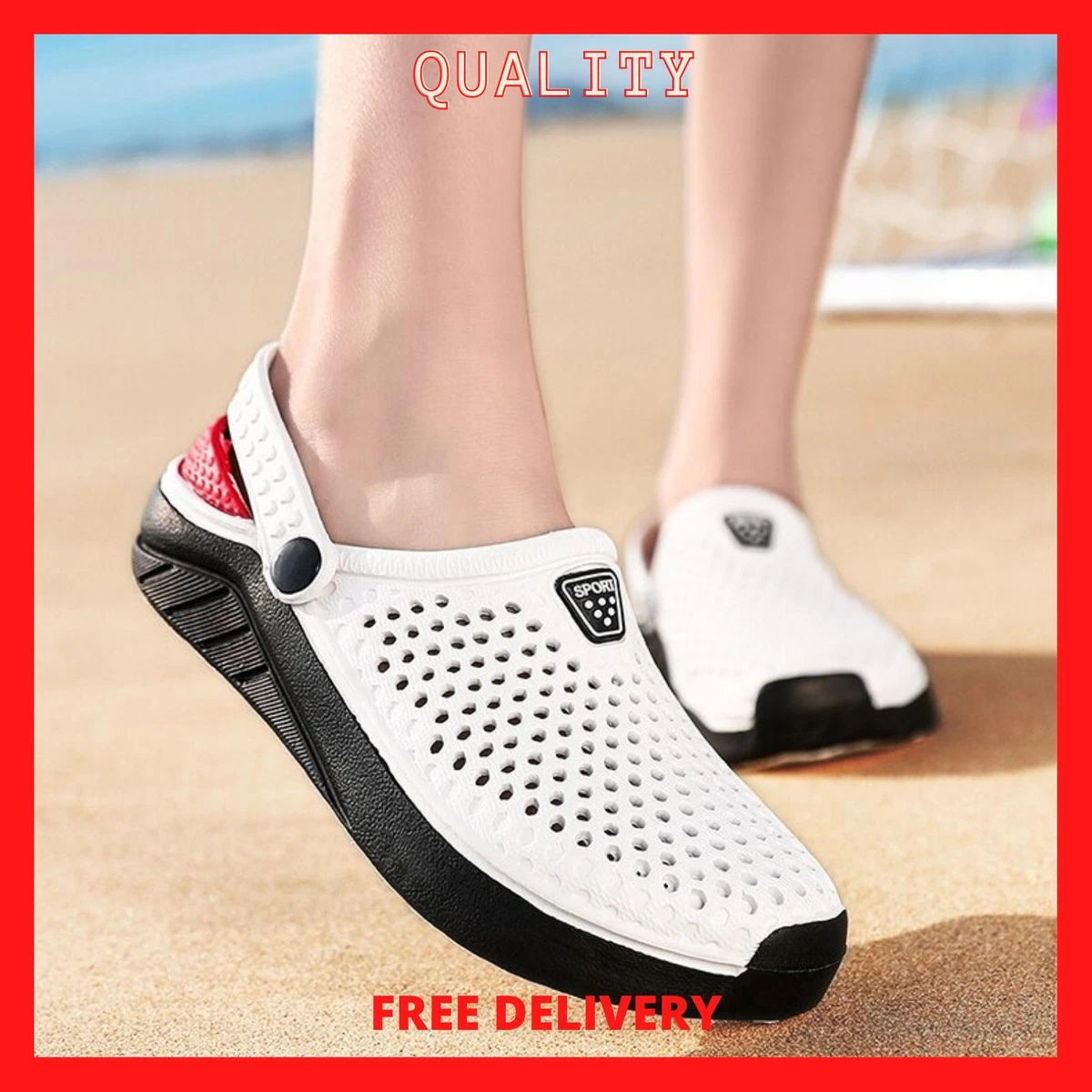 Sandalias Unisex Gruesas De Moda Para La Playa Chanclas Zapatos Impermeables
