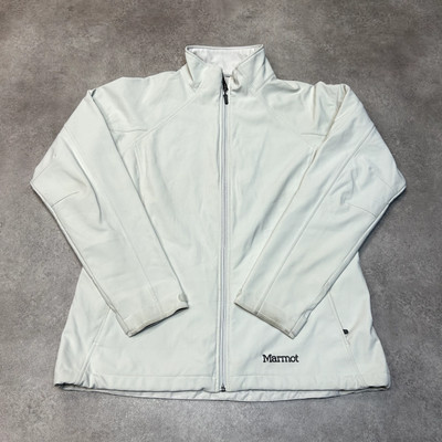 Marmot Gravity Softshelljacke Damen XL Fleece gefüttert Wandermantel, creme