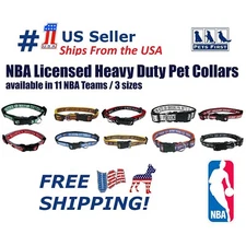 NBA Pet Collar Heavy-duty Durable & Adjustable Dog Collar & Cat Collar