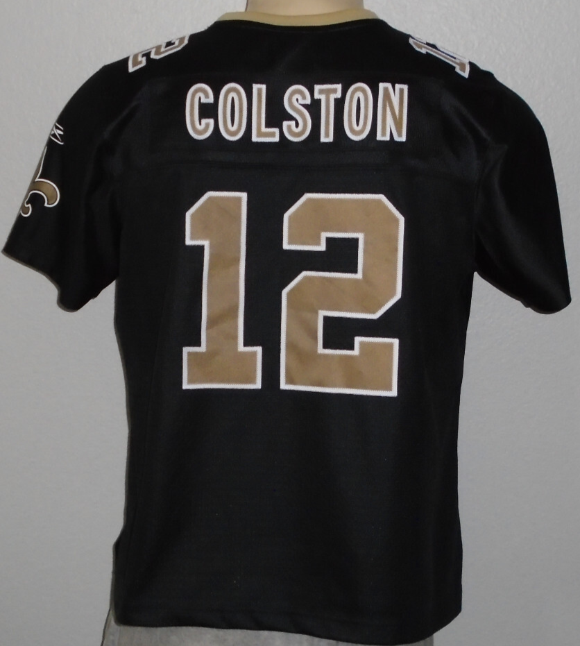 Marques Colston #12 New Orleans Saints Reebok Sewn Black NFL