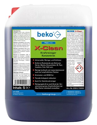BEKO TecLine X-Clean Kraftreiniger Konzentrat 30L Kanister Schmutz, Öl, Fett usw