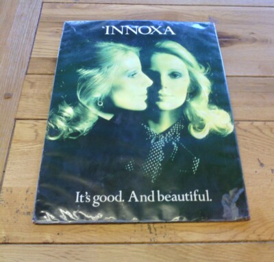 counter advertising sign for beauty company Innoxa
