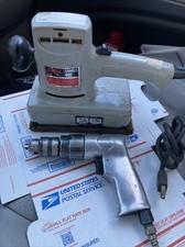 SKIL Model 490 1/5 H.P. Dual Action Sander & MSI PRO AIR DRILL Used Works Great!