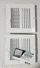 CEILING/SIDEWALL REGISTER 6X6 WHITE HART & COOLEY R682 (Qty 2)