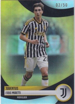 Topps 2024 Juventus Turin No. 14 Fabrio Miretti Gold 2/50