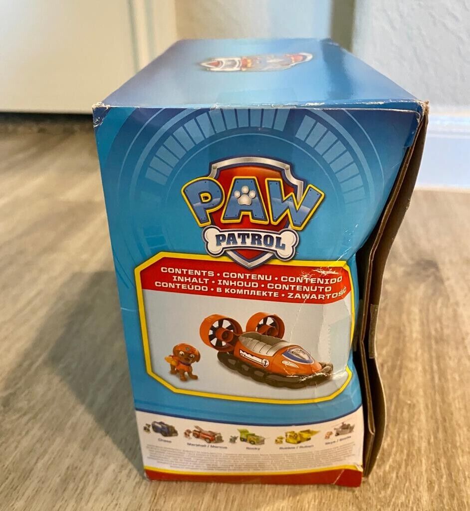 Paw Patrol, Zuma’s Hovercraft Vehicle with Collectible Figure, for Kids  Aged 3 and Up