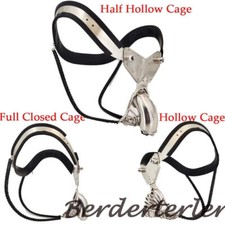Male Stainless Steel Chastity Belt Pierced Breathable Cage EMCC Chastity Belt