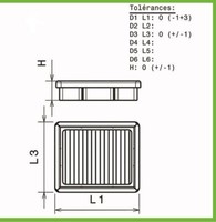 Luftfilter Green FüR Citroen C4 Picasso 06-13 1.6L HDI-110PS