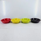 set 4 -19 OZ MEDIUM CEREAL BOWL scarlet sunflower lemongrass 6 7/8" FIESTA new