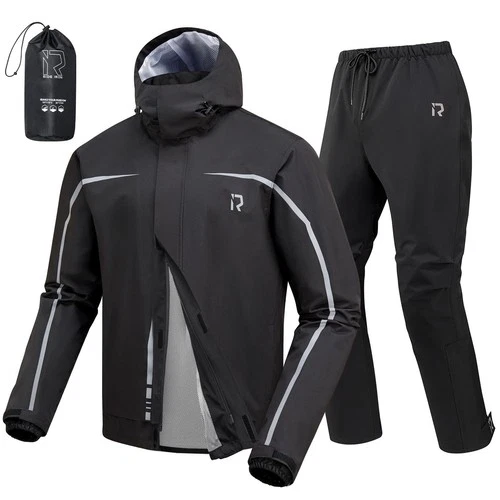 RIDEIRON Motorcycle Rain Gear for Men & Women, Waterproof Rain Suit - product listing photo