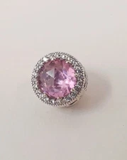 Pandora  Pink Radiant Hearts Charm S925 Silver