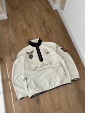 ST.Moritz men's #8 Swiss Alps Big logo Fleece jacket Size: L