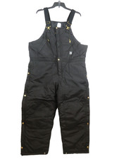Carhartt Extreme Bibs 42 x 28 R33 BLK Artic Quilt Lined Zip to Waist NWT