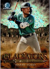 2024 Bowman Chrome Gladiators Diamond Harry Ford #GOTD-13 Refractor 010/150